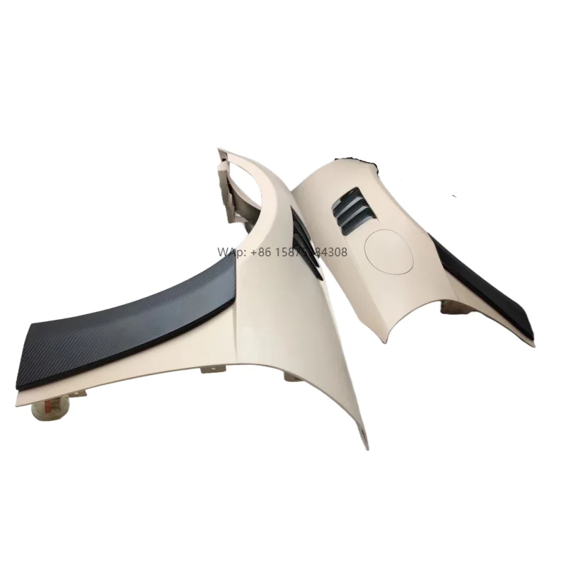 TopCar Style Front Fender Dry Carbon Fiber+primer Front Fender Body Kit for 992 From 2019 to 2023