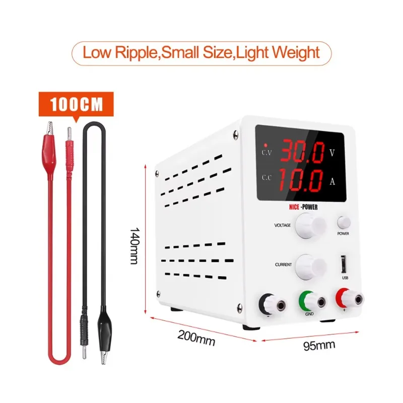 الطاقة R-SPS3010 نموذج 30 فولت 10A 300 واط LED شاشة عرض رقمية كبيرة قابل للتعديل تيار مستمر اختبار الهاتف المحمول إصلاح التيار الكهربائي