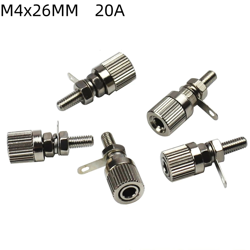 

1/3PCS Copper speakerr terminal M4 * 26MM motor terminal grounding column non-high current