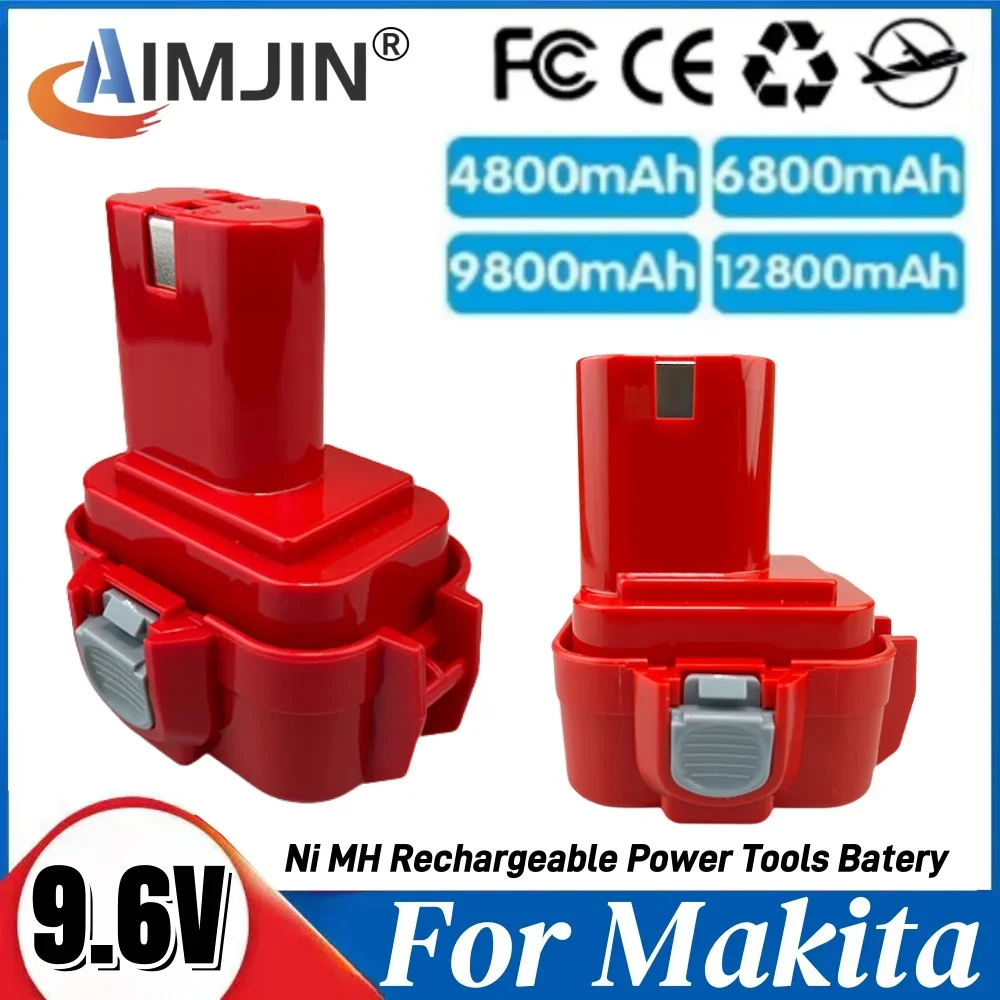 100% nuevo 9,6 V 4,8/6,8/9,8/12,8Ah para batería Makita PA09 baterías Ni-MH de repuesto para Makita PA09 9120 9122 9134 9135 9135A