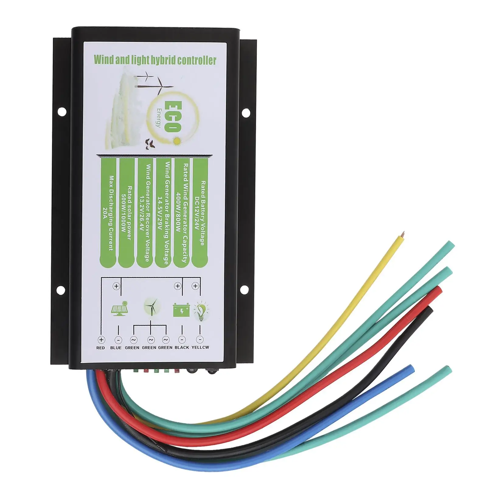 

12 24V 400W Solar 500W Wind Hybrid Charge Controller IP67