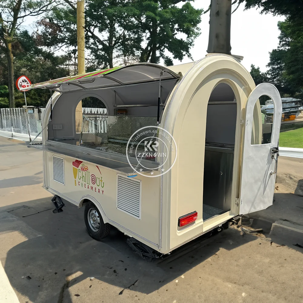 

Professional Catering Food Trailer Custom Street Bbq Food Truck Ice Cream Cart Mobile Portable Food Bar Trailer For Sale