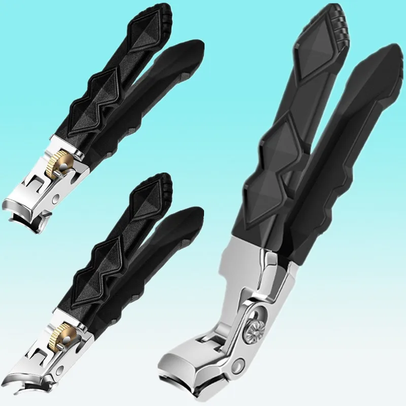 

Angled Professional Stainless Steel Nail Clipper Powder Steel Large Opening Nail Clippers Single Oblique Mouth Anti-splash ﻿