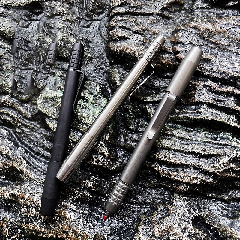 1PC Titanium Alloy Signature Pen Magnetic Cap Neutral Pen Portable EDC Defense Tools And Equipment