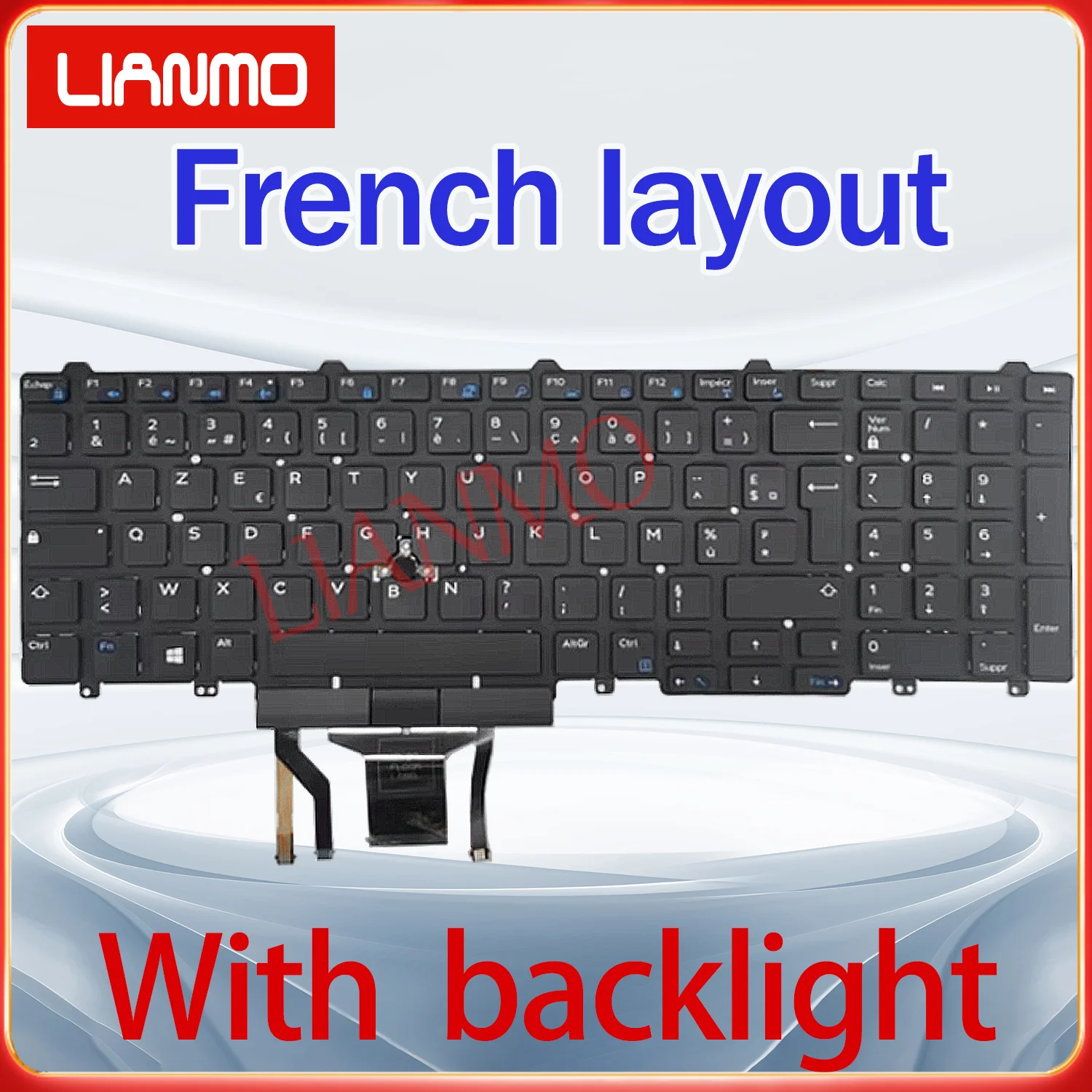 US/DE/SP/LA/UK/FR For Dell Latitude E5550 E5570 5580 5590 5591 P53F M3510 3520 7510 7710 7720 7510 7520 backlight keyboard