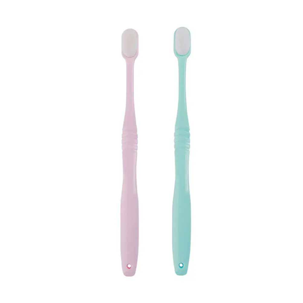 2Pcs Ultra Soft Toothbrush Set for Oral Health Gentle Cleaning Slim Design Penetrates Between Teeth Non-Slip Ergonomic Handle