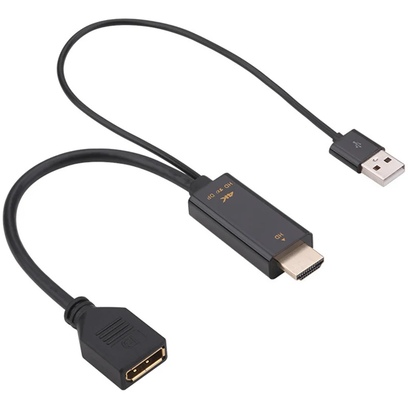 Fashion HDMI-Compatible Male to Displayport Female Converter Cable 4K@60Hz HDMI-Compatible to DP Converter Adapter Cable