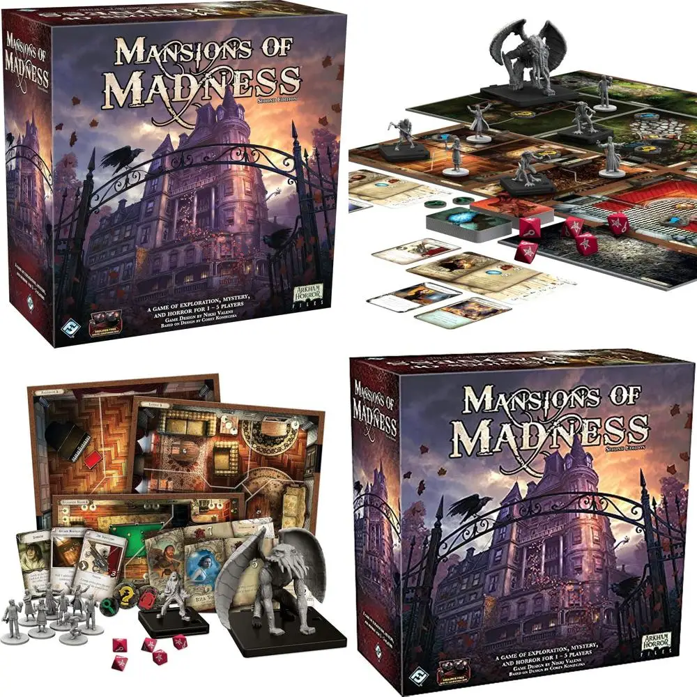 

Особняки Безумии 2-е изд. : Ужасы Лавкрафта Embrace в совместной природе для 1–5 игроков, возраст 14+, 2-3 часа.