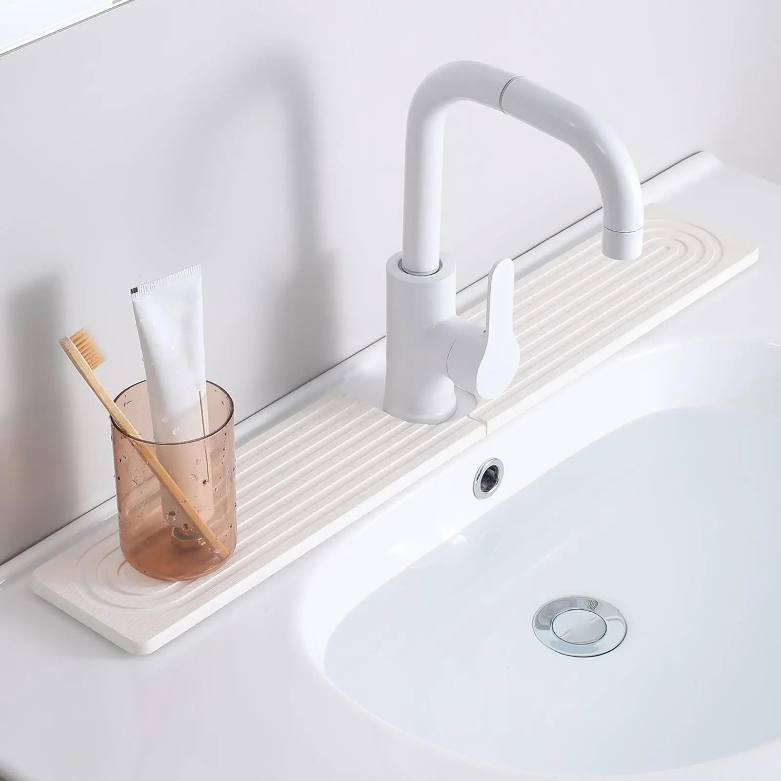 Super Absorbent Faucet Mat Diatomite Kitchen Sink Protector Drip Catcher Splash Guard Fast Drying Tray Household Accessories