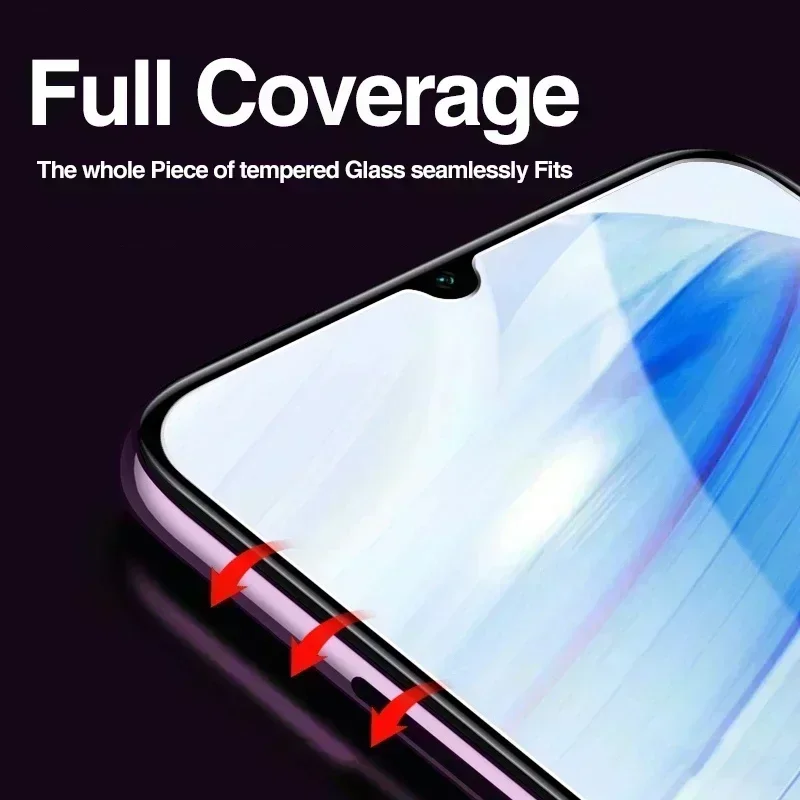 2-5PCSกระจกนิรภัยสําหรับRedmiหมายเหตุ 11 12 Pro Plus 5G 11S 10S 9Sป้องกันหน้าจอสําหรับRedmiหมายเหตุ 10 11 9 8 Pro 5G 10C 9Cแก้ว