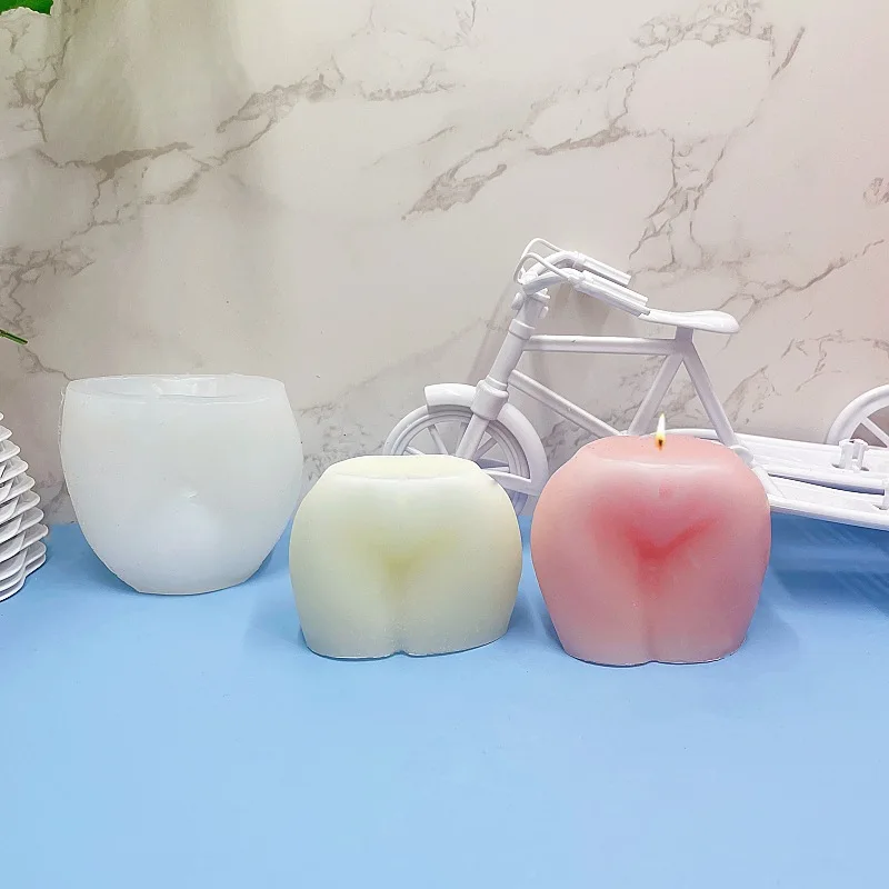 Human Body Silica Gel Ass Mold Aromatherapy Candle Plaster Decoration Epoxy Handmade diy Mold