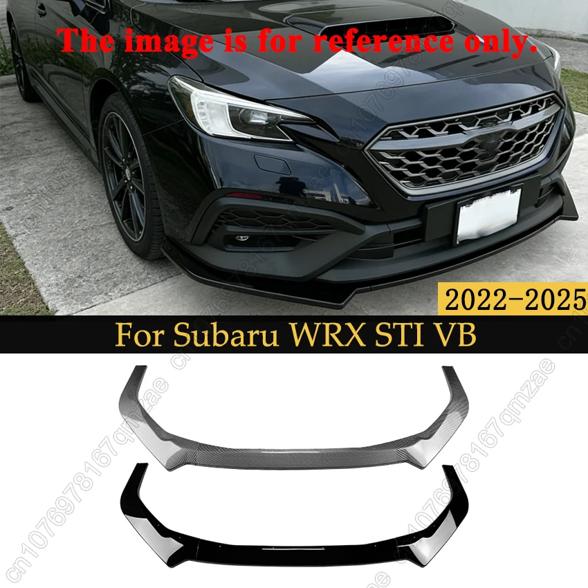 Kit de carrocería completo en negro brillante para Subaru WRX STI VB 2022-2025: alerón delantero, difusor, splitters, faldones y cubiertas protectoras.