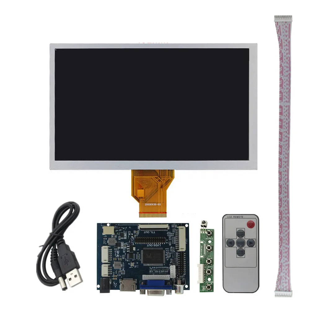 

AT080TN64 LCD Screen 8 inch 800x480 display panel HDMI VGA AV LCD Control Board Monitor Panel