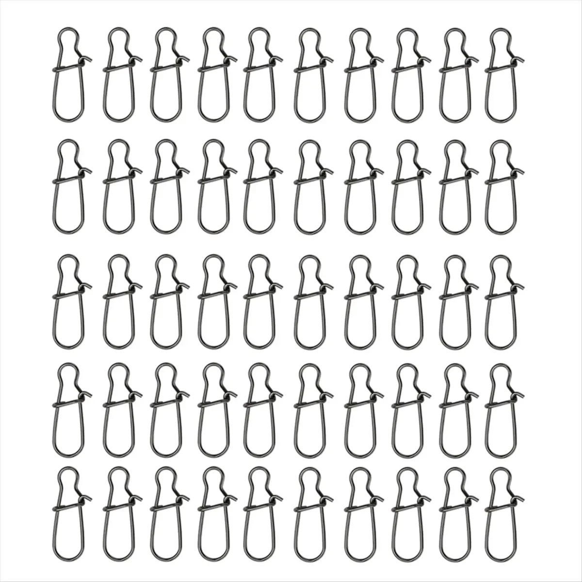 

100 шт., черное укрепляющее быстрое соединительное кольцо с крючком для приманок, рыболовные аксессуары 10 для жестких приманок или мягких приманок [cilae-17R]