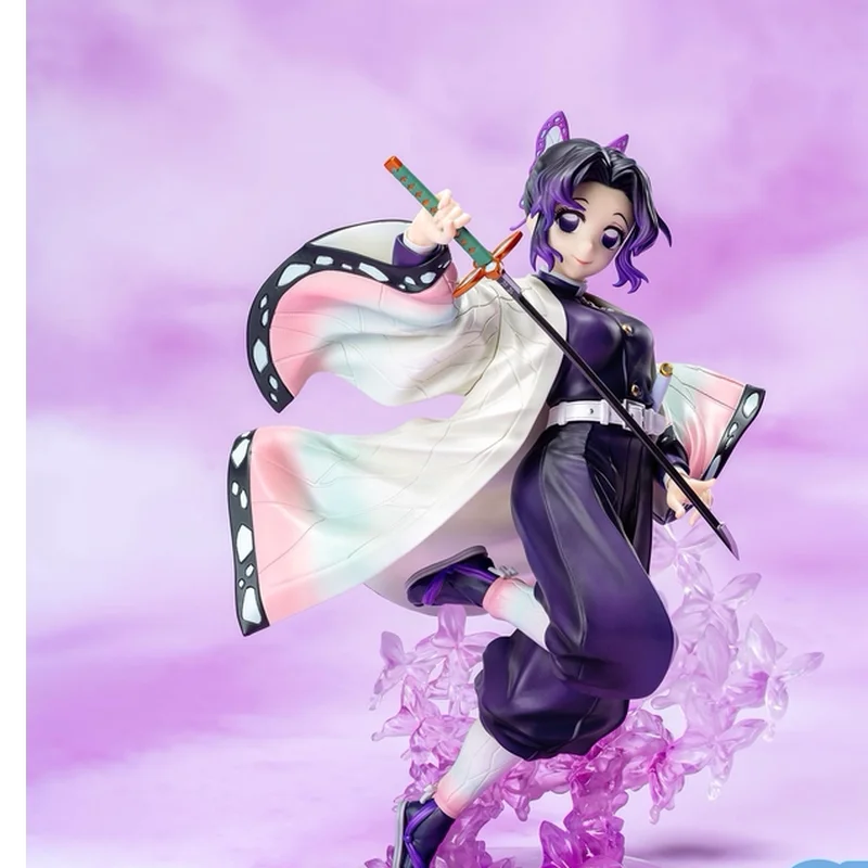 New 18cm Demon Slayer Shinobu Kochou Collectible Anime Figure Pvc Statue Desktop Decoration For Adult Collectors Fans view 3