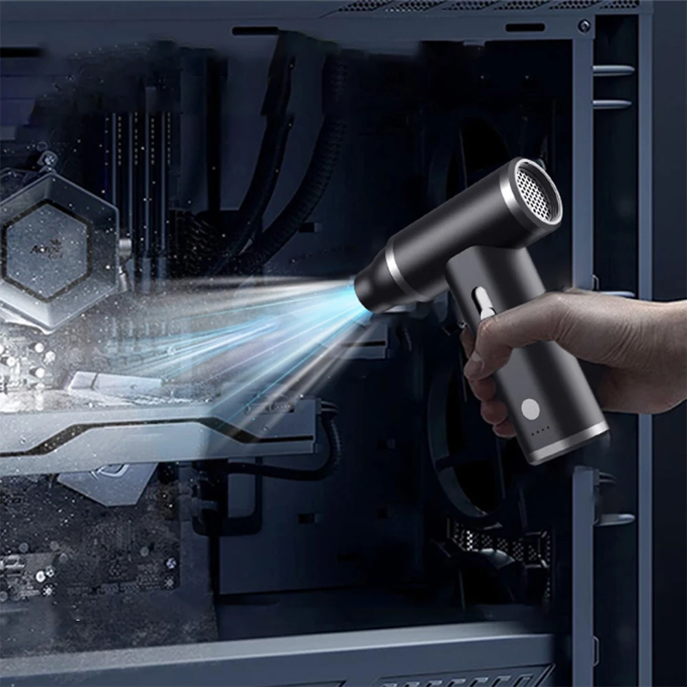 110000PRM منفضة الهواء المضغوط فرش السيارات منفضة الهواء الكهربائية القابلة لإعادة الشحن منفاخ الهواء اللاسلكي للوحة مفاتيح الكمبيوتر #6