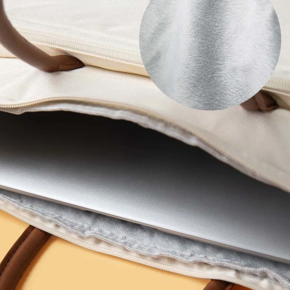 Shoulder Strap Business Laptop Bag with Handle Solid Color Portable Laptop Bags Simple Briefcase Laptop Shoulder Bag Travel