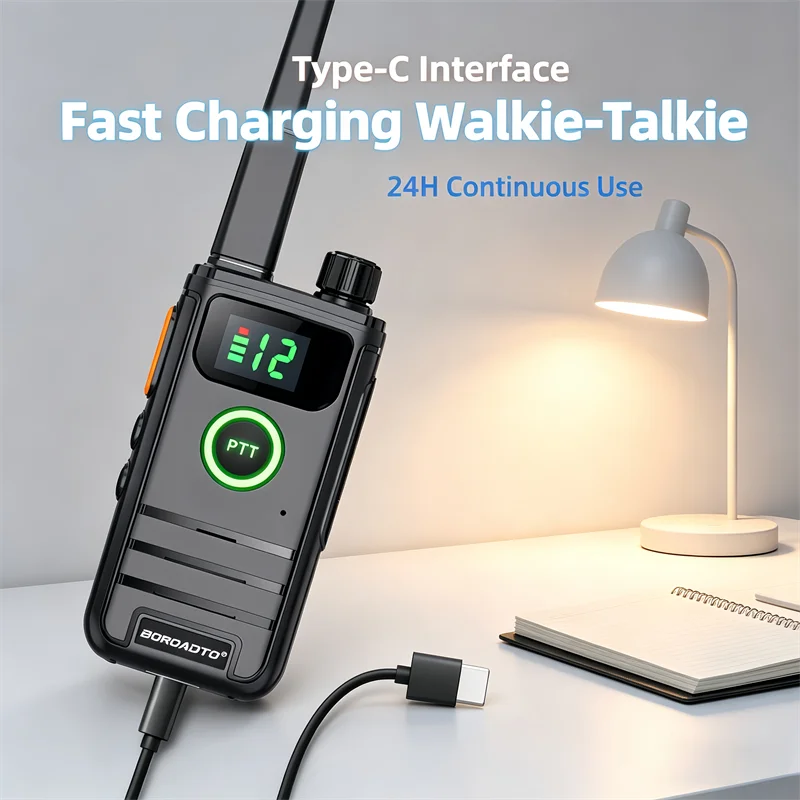 Walkie Talkie 2 Pack with LCD Screen Rechargeable Portable Long Range 2 Way Radio Toy for Boys Girls Outdoor Camping Gift