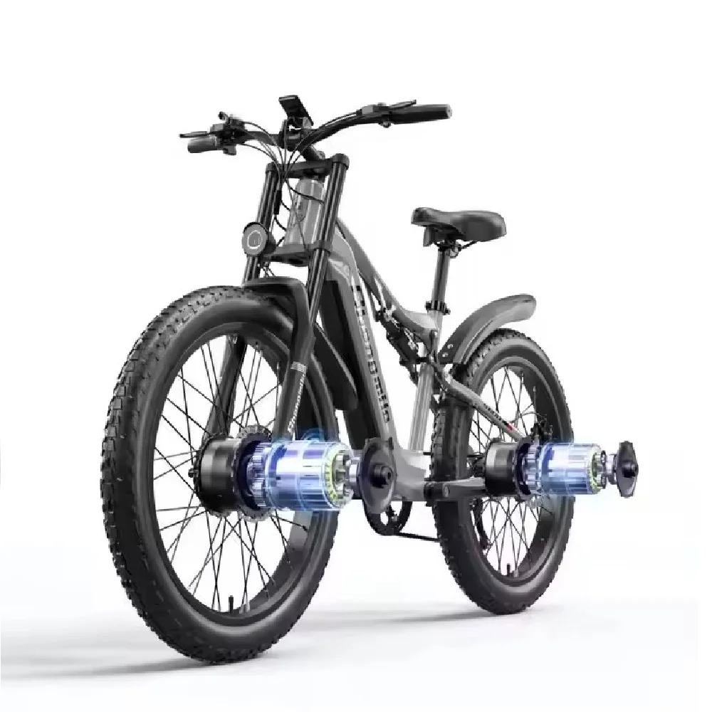 

2025 NEW special offer 26inch dual motor electric bicycle 48V 17.5Ah battery shengmilo S600 electric bike 2000W ﻿