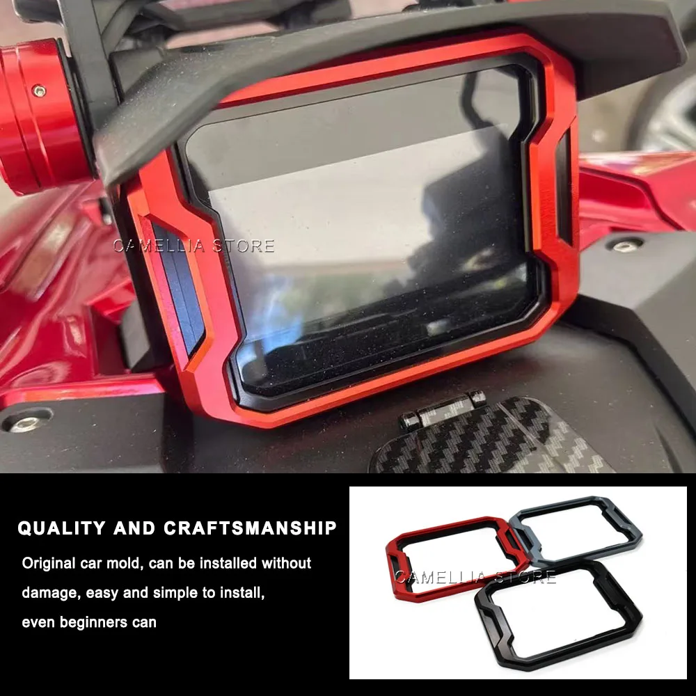 for Honda ADV350 2022- 2023 Motorcycle Accessories Aluminum Alloy Anodic Oxidation Black Motorcycle Dashboard Protection Frame