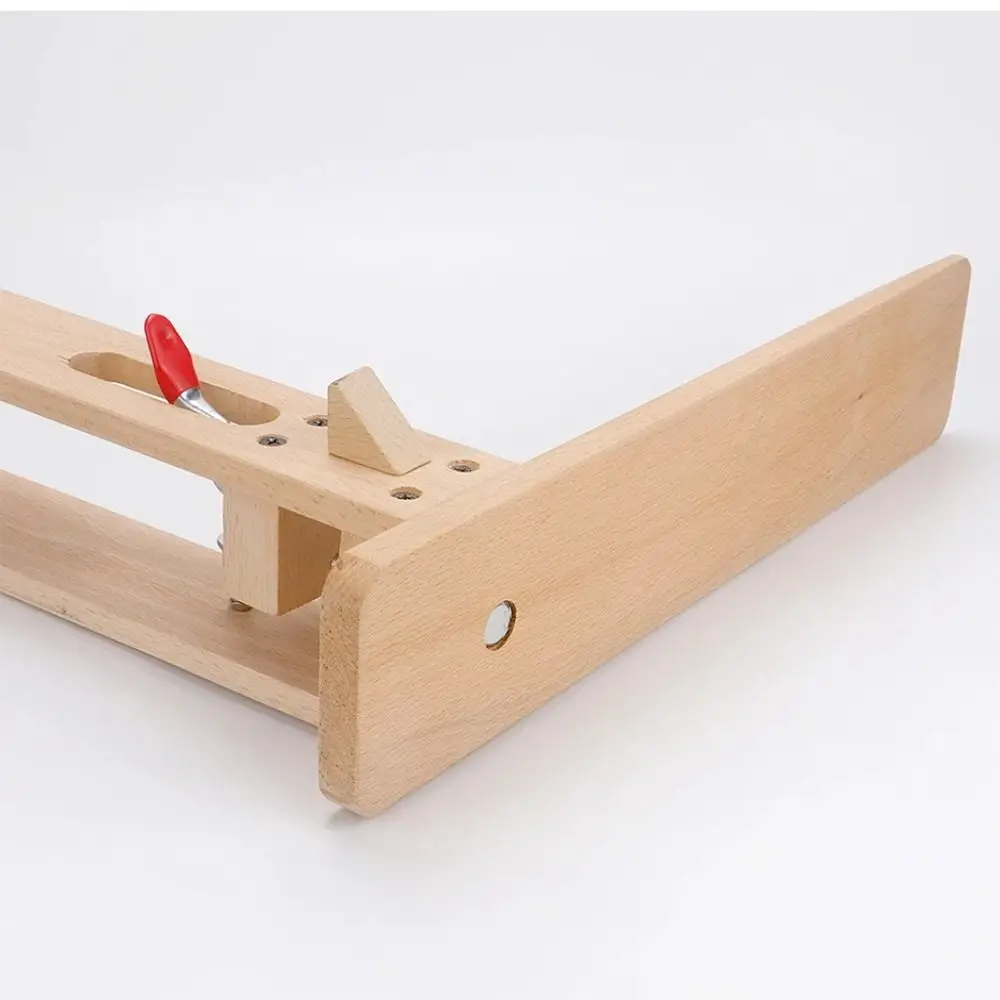 Verstelbare opvouwbare houten klem Handstiksel Verlengde bodemplaat Leathercraft Houten clip Antislip hout