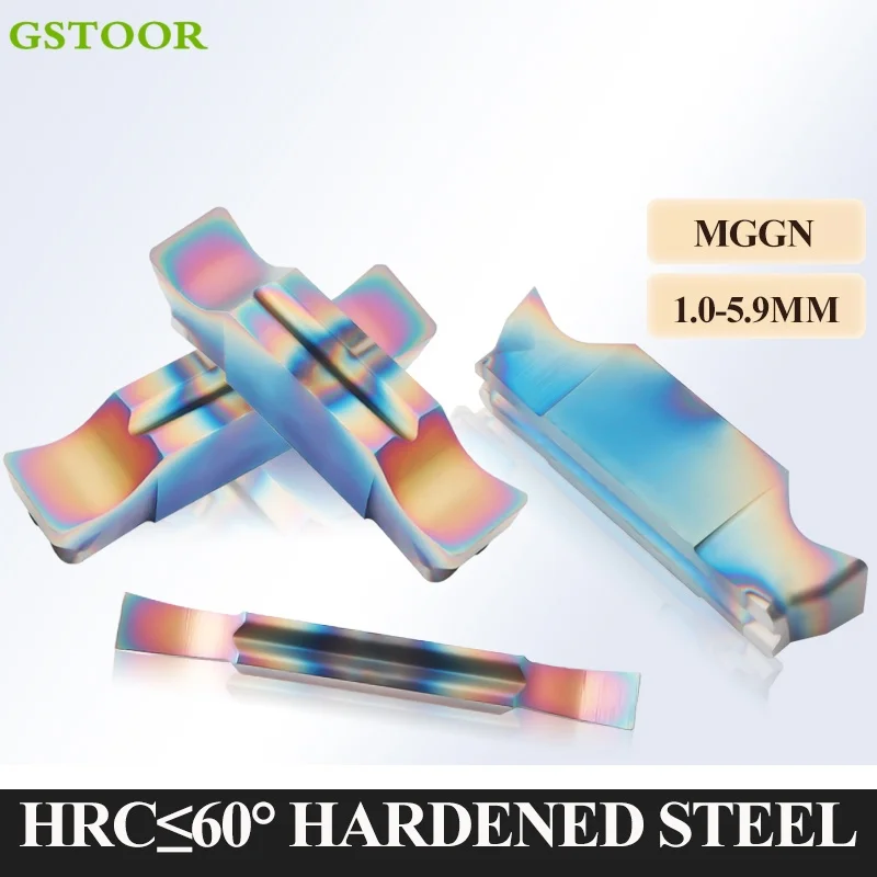 

MGGN100 MGGN120 MGGN210-590 Hardened Steel Decimal Point Grooving Turning Tools CNC Lathe Cutter Carbide Inserts Slotting Blade