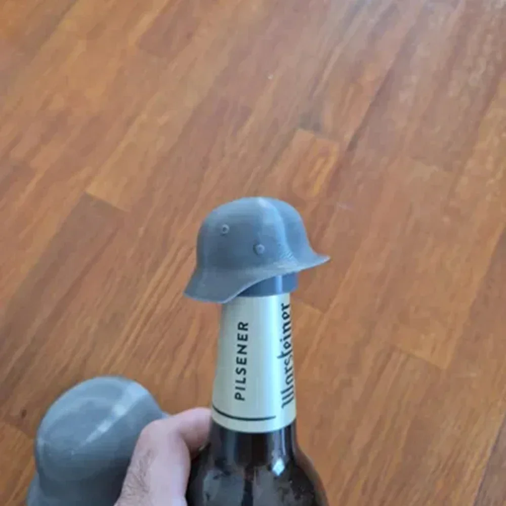 Creative Beer Bottle Cap Funny Gas Mask Helmet Beer Bottle Caps Reusable Beers Dustproof Protectors Cap Gifts