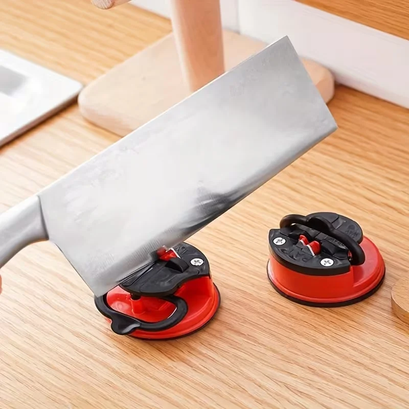 Kitchen Knife Sharpener Safety Scissors  Blade Sharpener Whetstone Tungsten Carbide Diamond Sharpener With Suction Cup
