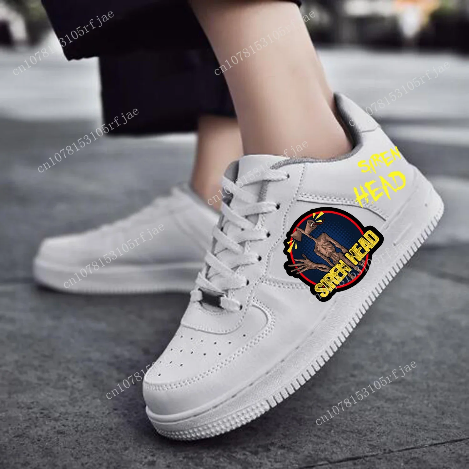 Siren Head Cartoon Game AF Basketball Mens Womens Sports Running High Quality Flats Force Sneakers Lace Up Mesh Custom Made Shoe
