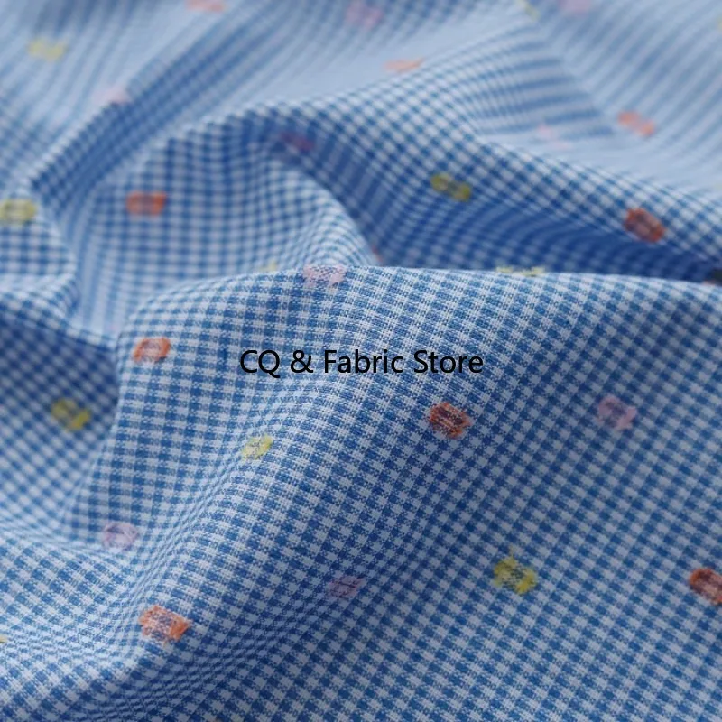 

Милая и милая клетчатая ткань из чистого хлопка для платья своими руками и детской одежды, аксессуары для шитья во дворе
