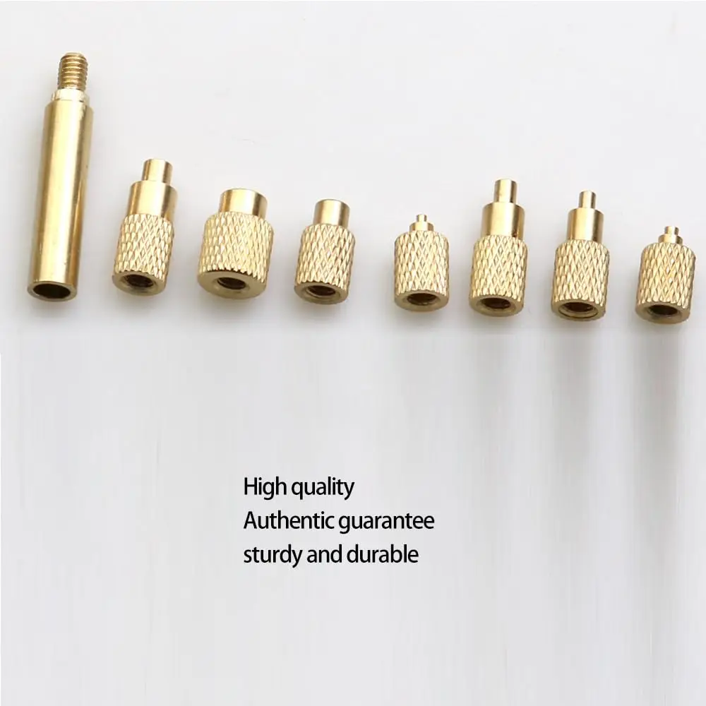 T12 936 Heat Set Insert Tool M2-M8 Hot Melt Brass Knurled Nut Embedded Insertion Tip Adapter Kit 3D Printed Parts Soldering Iron