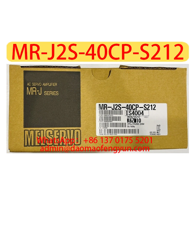 

MR-J2S-40CP-S212 Brand New Servo Drive MR J2S 40CP S212 ，Fast shipping