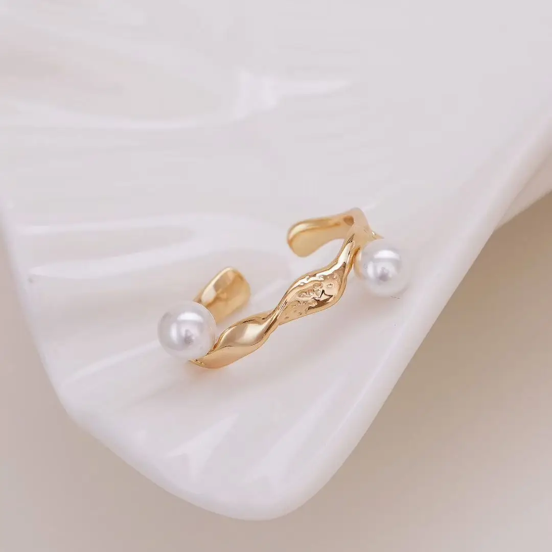 

S925 Sterling Silver Adjustable Finger Ring Mountings Base Setting Findings Jewelry Components for 5-6mm Pearls 3pcs/lot