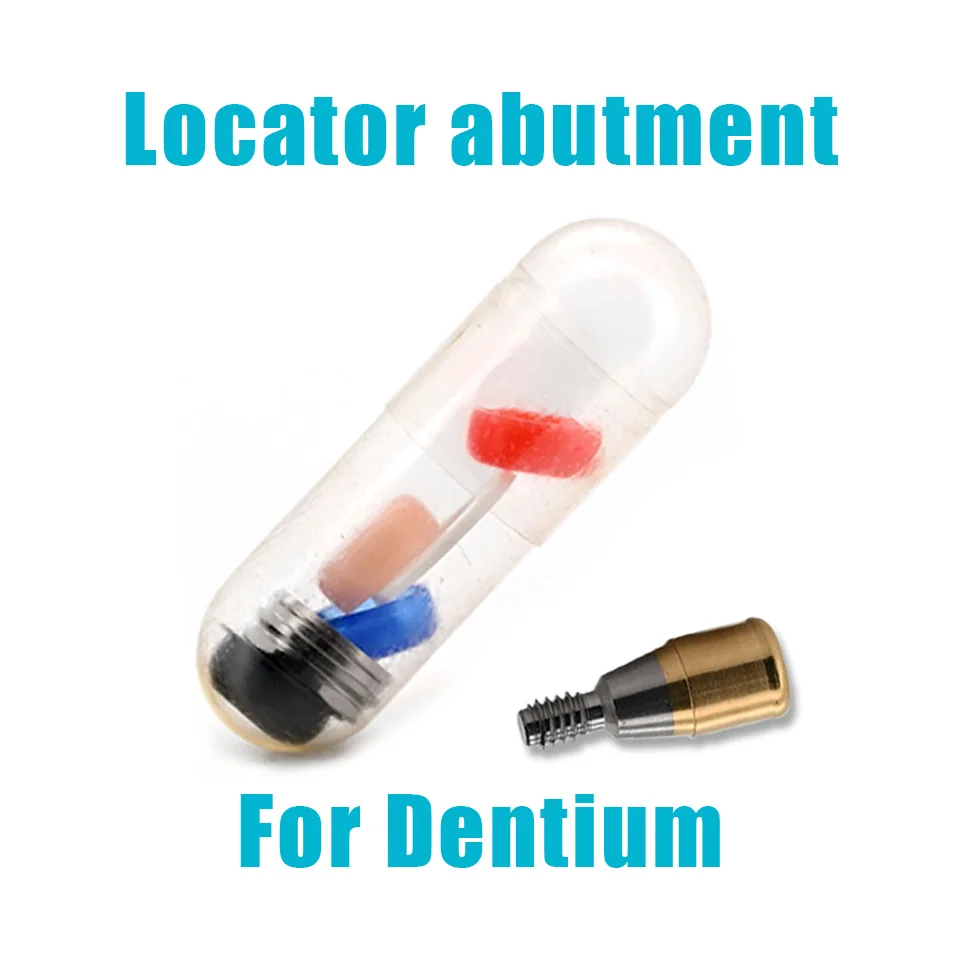 Dental Locator Abutment Compatible with Dentium Implants System Overdenture Retention Abutments Dental Lab Supplies Replacement