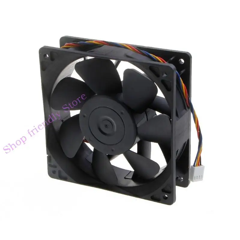 594A محمل كروي 210CFM مروحة عالية السرعة الصامتة A12038 ~ 60BB ~ 4RP ~ 12cm لـ 12V 2.7A Ball Ball 6000 دورة في الدقيقة