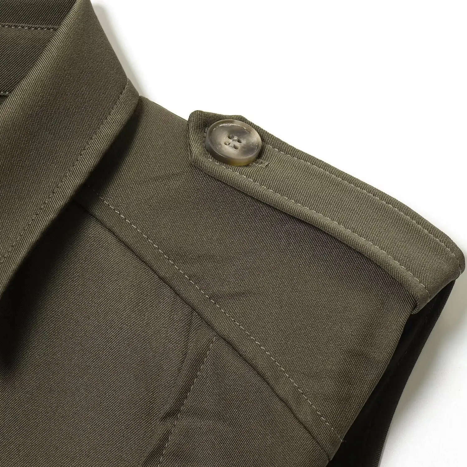 Vestido E Curto em Camadas Deco com Ombreiras Nova Chegada de Outono para Mulheres Vestido Casual de Manga Longa C...