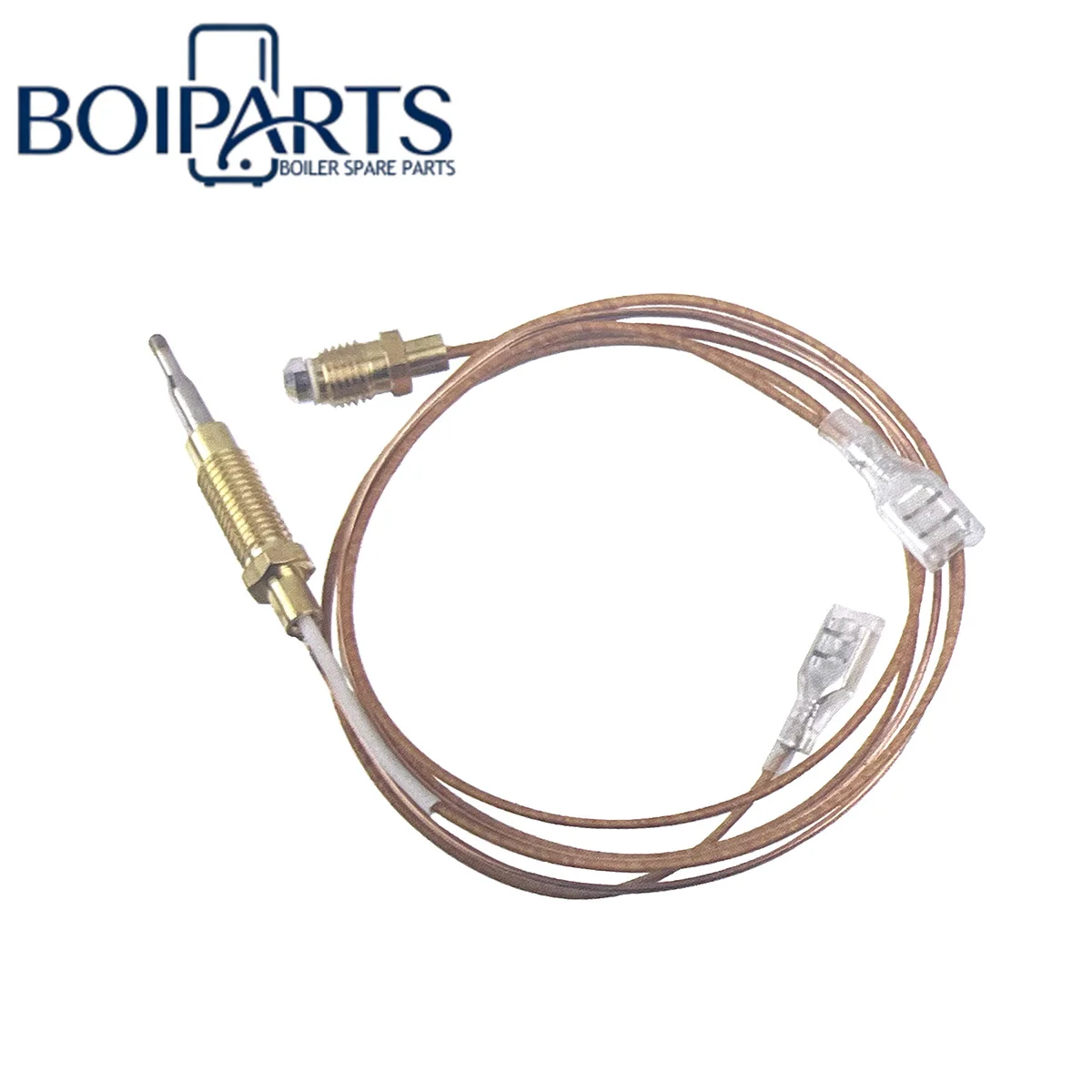 Gas Heater Thermocouple with Dual Spade Connectors Universal Flameout Protection Sensor for Gas Water Heater Oven