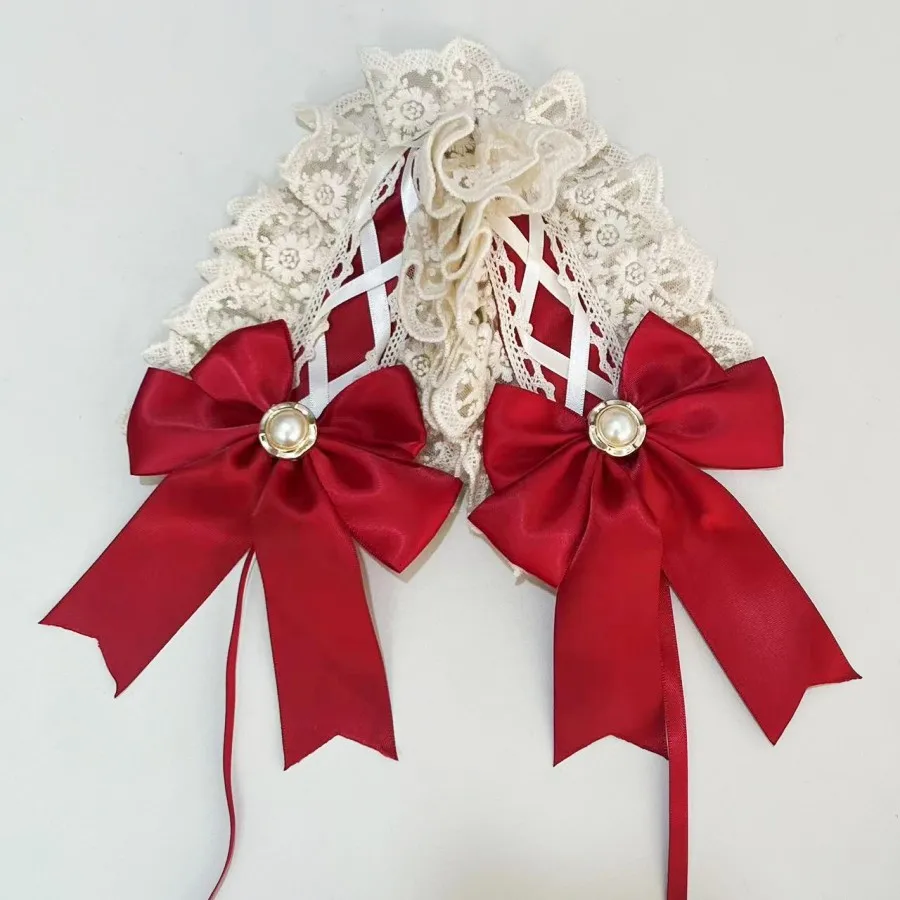 1 pz donna carino pizzo gotico Lolita fascia copricapo Anime cameriera cosplay accessori per capelli copricapo copricapo fermagli per capelli