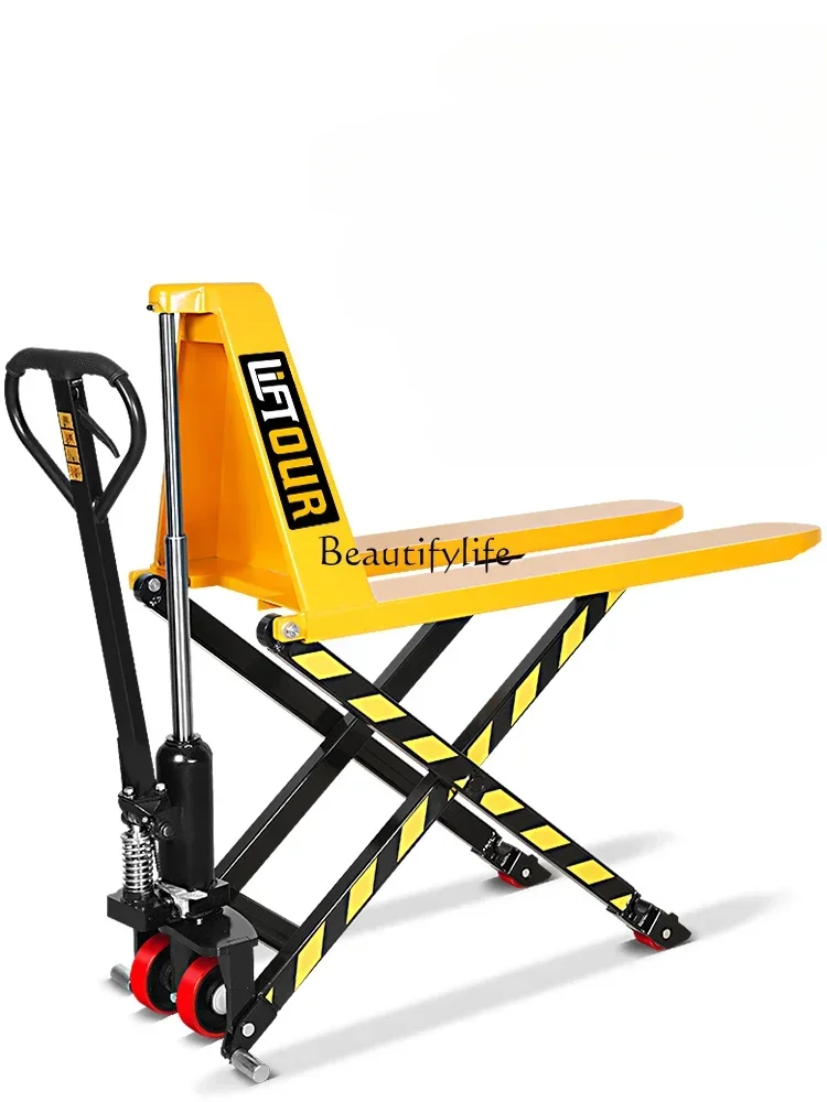 

Scissor High Lift Truck 1 Ton Manual Hydraulic Trailer 1.5 Ton High Lift Electric Lift