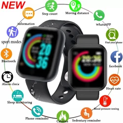 2024 New Y68 Smart Watch Bluetooth Fitness Tracker Sports Watch Heart Rate Monitor Blood Pressure Smart Bracelet for Android IOS