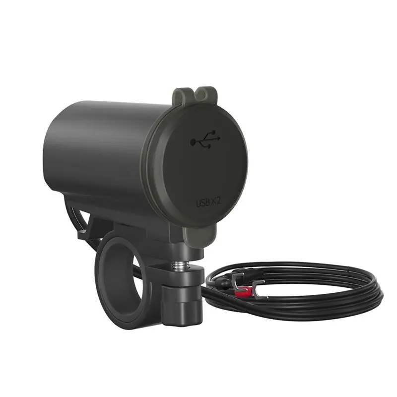 

Usb Car Handlebar Rack Car Dual USB Fast Charge 3.1A With Voltage Display Green