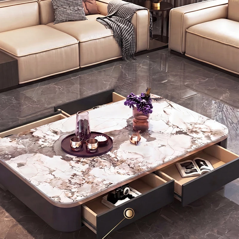 Aesthetic European Coffee Table Antique Minimalist Funky Compact Luxury Italian Coffee Table Modern Couchtisch Room Furniture
