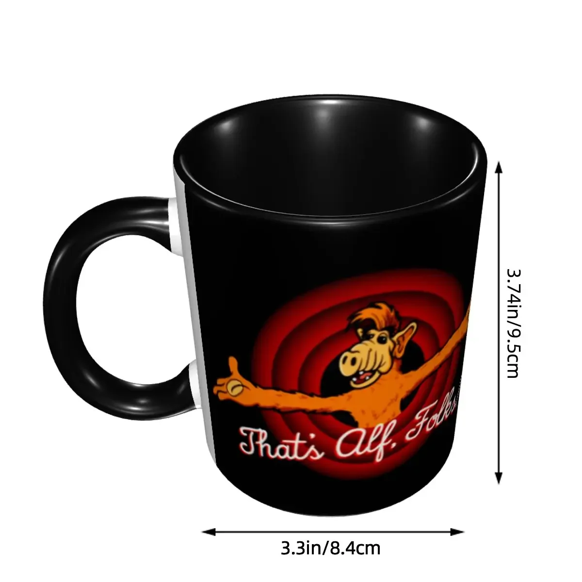 DIY That's Alf Alien Life Form Ceramic Mugs Custom Coffee Cups Creative Gift