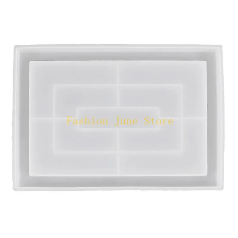 

N5KA DIY для творческого каботажного силиконового плесени прочный прямоугольник цветочный горшок плесень лотка