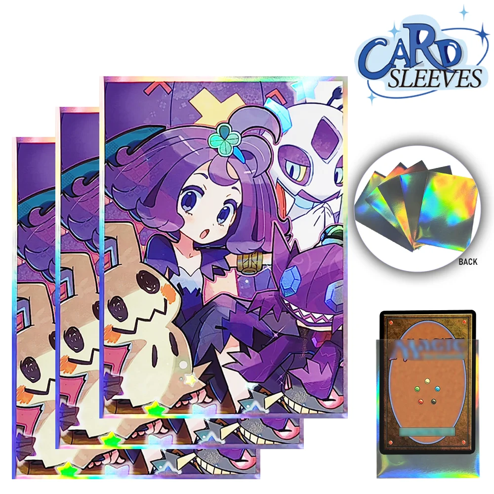 Acerola-Fundas protectoras para cartas de Anime, 60 piezas, 67x92mm, para MTG/PKM, juego de mesa, el mejor regalo para amigos