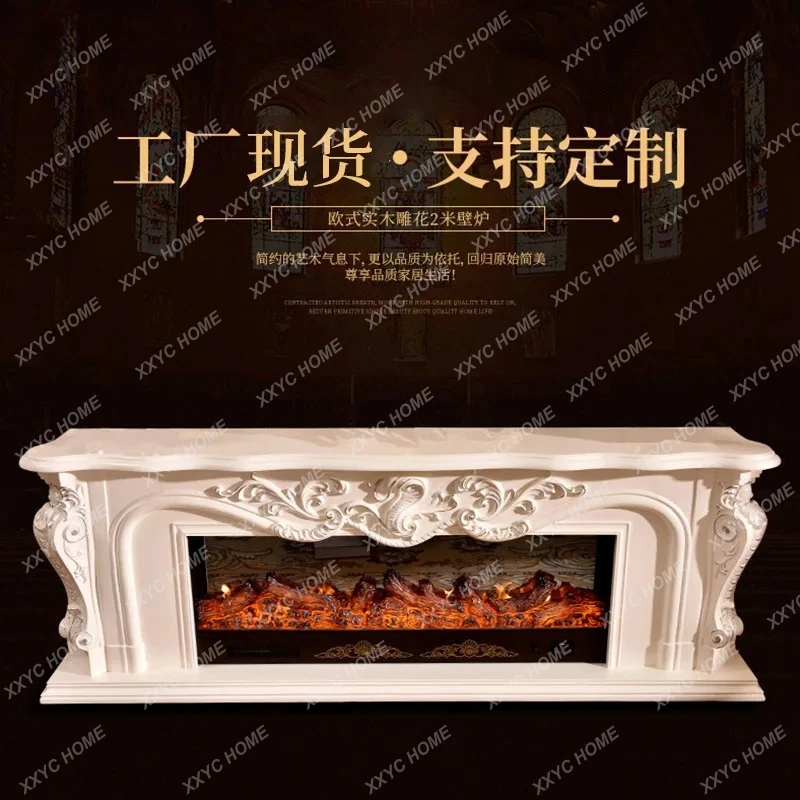Lsimple simulation fire heating electric fireplace wall decoration cabinet electric heating furnace wall