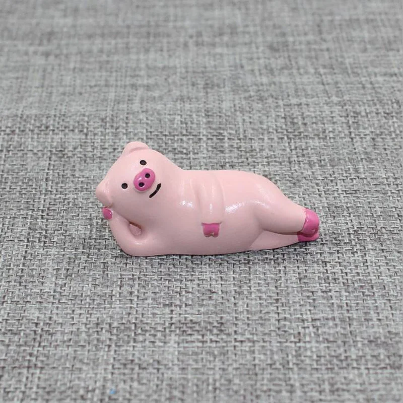 Sleeping Decole Cat Pig Panda Frog Miniature Figurine Craft Home decoration fairy garden animal statue Toy Figurine