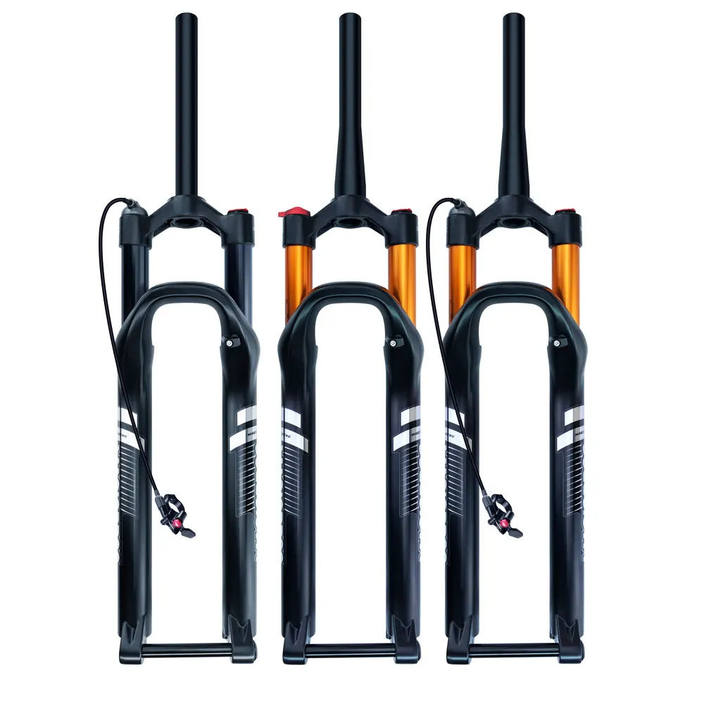 STLF Magnesium Alloy Disc Brake Cross Country Air Suspension Boost 100*15 MM 26 27.5 29 Inch MTB Bicycle Mountain Bike Fork