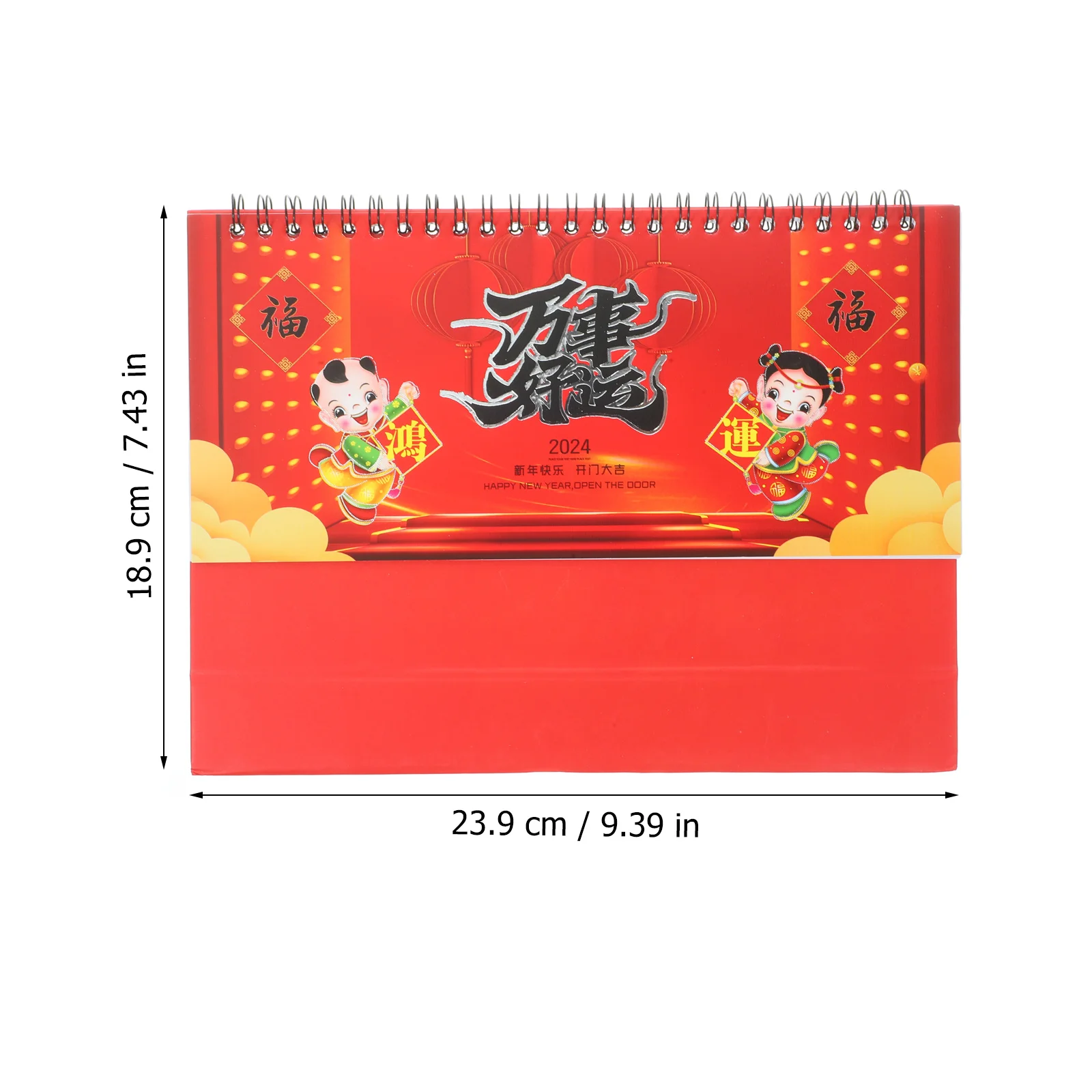 

Dragon Year Desktop 2024 Mini Freestanding Table For Home Office Flip Calendar Chinese Style Decorative Desk Calendar