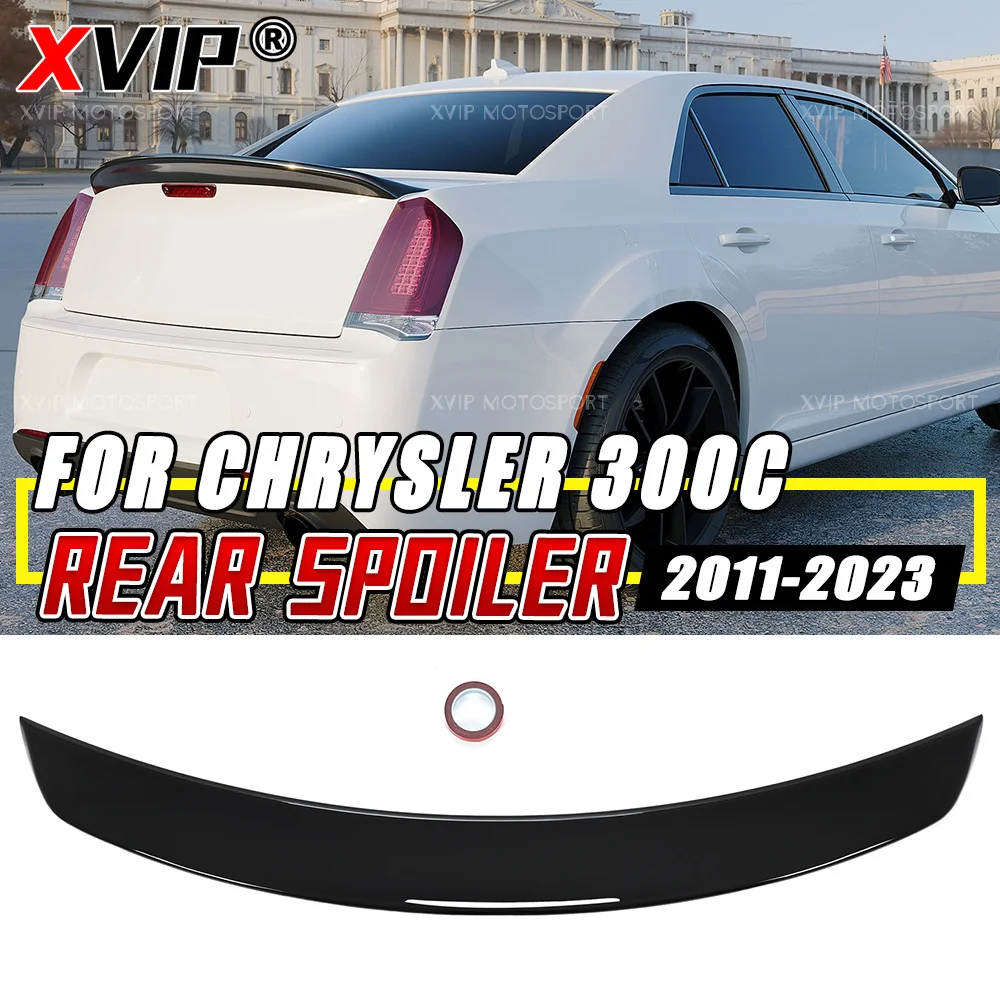 

XVIP Glossy Black Rear Spoiler Trunk Wing Replace For Chrysler 300 300S 2011-2023 Car Exterior Tuning Accessories